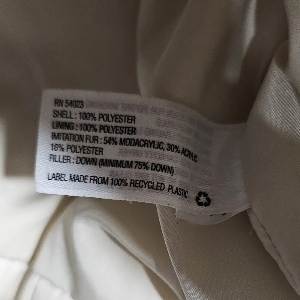 Gap Kids Cream Puffer Jacket Toddler XS 4 - 5